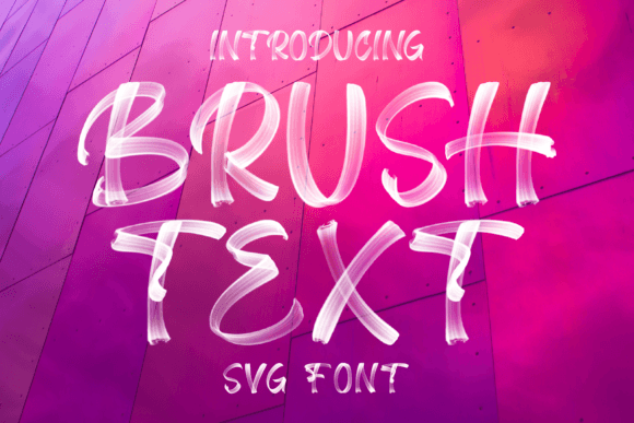 Brush Text: A Modern Color Font for Editorial Design