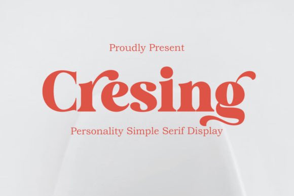 Discover Cresing: A Modern Serif Font for Elegant Publishing