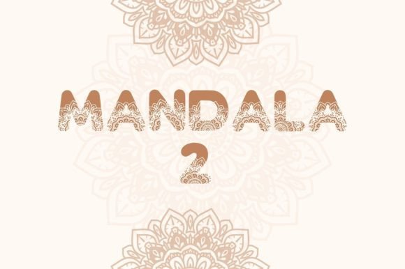 Discover the Charm of Mandala 2: A Decorative Font for Makers