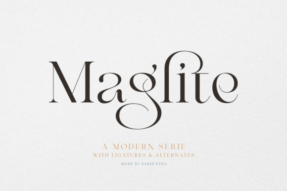 Discover the Elegance of Maglite: A Modern Serif Font
