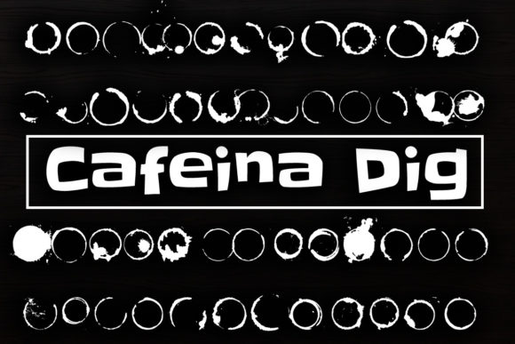 Enhance Your Brand with Cafeina Dig: A Stylish Dingbat Font