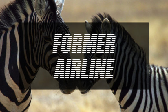 Former Airline: A Striking Decorative Font for Web Design