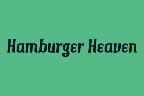 Hamburger Heaven: A Vintage Serif Font for Elegant Web Design