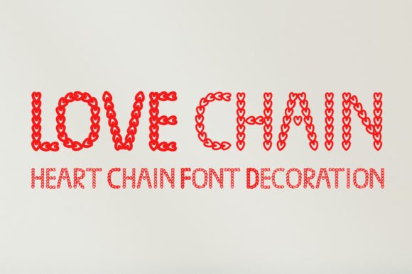 Love Chain: A Heart-Shaped Font for Editorial Design