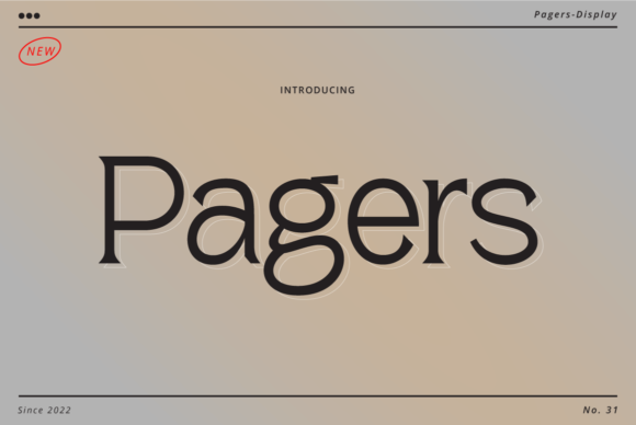 Pagers: A Stylish Serif Font for Engaging Campaigns