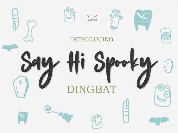 Say Hi Spooky: A Perfect Doodle Dingbats Font for Editorial Design