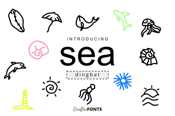 Sea Doodle Font: A Versatile Dingbats Type for Creative Projects