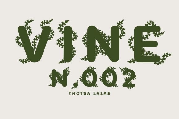 Vine N.002: A Charming Botanical Font for Crafters